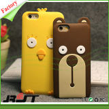 Silicon Chicken and Bear Phone Cover Case for iPhone (RJT-0169)