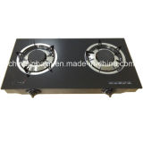 2 Burners Tempered Glass Top 100#Aluminum Burner Gas Cooker/Gas Stove