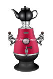 3.2L Stainless Steel Samovar (with thermometer and porcelain/glass teapot) [T25D Ss Tray & Handle]