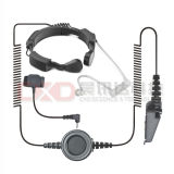 Walkie Talkie Communicated Throat Vibration Microphone with Acoustic Tube Earphone