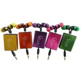 Hottest Colorful Retractable Stereo Metal iPhone Earphone