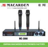 Pll UHF Dual Channel Wireless Microphone (MC-2008)