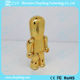 Gold Metal Robot USB Flash Drive with Logo (ZYF1194)
