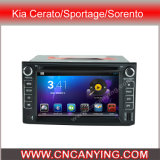 Car DVD Player for Pure Android 4.4 Car DVD Player with A9 CPU Capacitive Touch Screen GPS Bluetooth for KIA Cerato/Sportage/Sorento/Spectra (Ad-7678