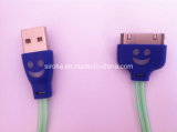 Mobile Phone USB Cable with LED Light for iPhone4, iPhone4s