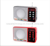 Digital Rechargeable Music Box FM Auto Scan Radio Speaker MP3 Player (BW-3166)