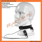 Two Way Radio Throat Microphone with Acoutic Tube & Big Ptt Button