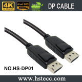 Black Assembling Displayport Male to Male Displayport Cable with Gold Connector