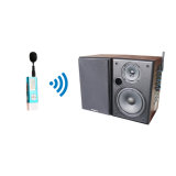 Professional 2.4GHz Wireless Mini Microphone and Brown Speaker System