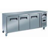 3-Door Stainless Steel Undercounter Refrigerator for Restaurant