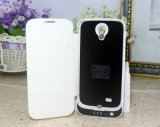 3800mAh External Battery Case for Samsung Galaxy S4 I9500, Leather Cover, Battery Charger Case