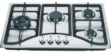 Gas Hob with Four Burners and Stainless Steel Panel (GH-S814C)