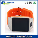 Aluminum Watchcase Bluetooth Smart Watch with Silicone Band Orange