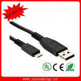 USB Male to Micro USB Male Extension Cable Black 100cm