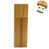 8GB Long Bamboo Block Shape USB Flash Drive