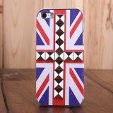 Leather Case with Siver Rivets for iPhone 5