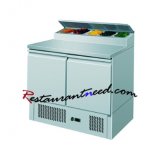 2 Doors Static Cooling Sandwich Counter Refrigerator