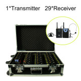 Professional Wireless Tour Guide System Charging Case (1 PC Transmitter+29 PC Receivers+Charge Box for 30 PC)