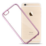 Hot Selling Ultra-Thin Electroplated Transparent TPU Mobile Phone Case for iPhone 6/6s Plus