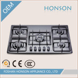 Popular Modern Stainless Steel Black Panel Gas Hob HS5823h