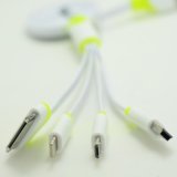 100% Original Universal Multi Function Quick Charing USB Data Cable 4 in 1 Lightning Cable for iPhone 6 for Samsung