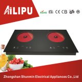 Touching Control Double Plate Infrared Cooker/Embeddable Two Plates Induction Hob/Electric Ceramic Stove
