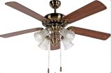 52 Inch Decorative Ceiling Fan with Wooden Blades