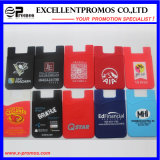 Custom Logo Silicone Mobile Phone Card Holder (EP-H58403)