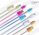 New Design Fabric Braided USB Cable with Aluminum Alloy Shell for iPhone Micro USB 1.2m
