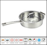 Big Bottom Stainless Steel Frypan