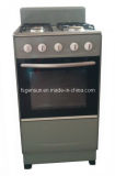 Silver Painting Boday Gas Stove Oven of Full Glass Door