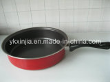 Kitchenware Bakelite Handle Pressed Iron Non-Stick Frying Pan