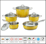 10PCS Color Cooking Pan Set