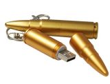 Fashion Golden Bullet USB Flash Drives