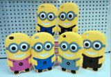 Brand New Cute 3D Cartoon Despicable Me Minions Soft Silicon Rubber Cover Mobile Phone Cases for iPhone 5/5s/5c