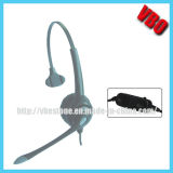 Call Center Telephone Headset with Noise Cancelling Microphone