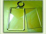 Simple OEM Clear Acrylic Photo Keychain