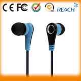 Flat Cable/in-Ear Headphone Earphone with Mic.