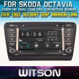Witson Car DVD Player with GPS for Skoda Octavia 2013-2014 (W2-D8200S) Steering Wheel Control Front DVR Capactive Screen