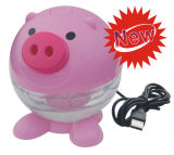 Made in China USB Mini DC 5V 3W Pig Shape Funny Water Based Air Cleaner
