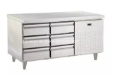 Stainless Steel Work Table Refrigerator with Six Drawer