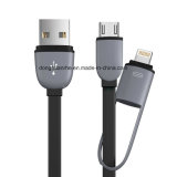 2 In1 Black Color USB Data Cable for Lovers (RHE-A4-025)