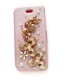Alloy Flower Decoration for iPhone Leather Case