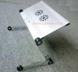 Aluminum Portable Laptop Desk With Cooling Fan (LS-PD002F)