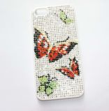Inlaid Rhinestone Butterfly Back Cover for iPhone 5/5s (MB1055)