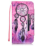 Colored Drawing Leather Case Cell Phone Flip Cover for iPhone