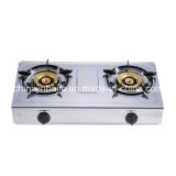 2 Burners Stainless Steel Brass Burner Cap Gas Cooker/Gas Stove