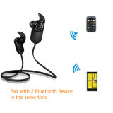 Micro Wireless Sport Waterproof Bluetooth Headset Compatible with iPhone, Samsung, HTC, LG Phone etc.