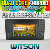 Witson S160 Car DVD GPS Player for Mercedes-Benz Ml 320 with Rk3188 Quad Core HD 1024X600 Screen 16GB Flash 1080P WiFi 3G Front DVR DVB-T Mirror-Link (W2-M213)
