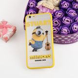 Cute Cartoon Minions Acrylic+TPU 2in1 Mobile Phone Case for iPhone 6/6plus